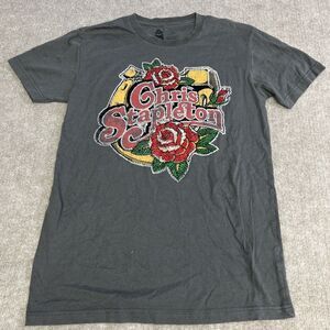 Chris Stapleton Horseshoe Roses Country Bluegrass Rock Music T Shirt Small Bling